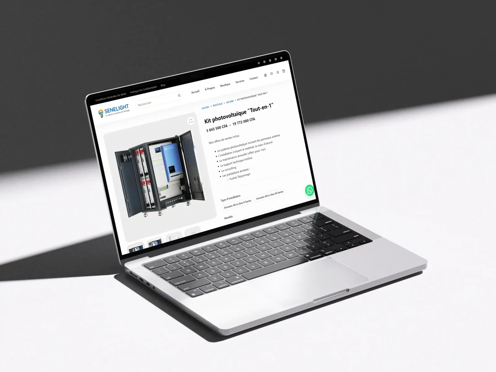 Projet Senelight — image web 2